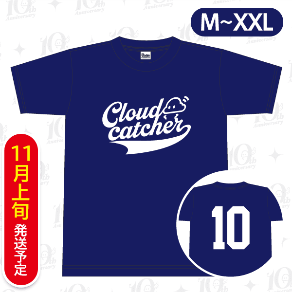 クラウドTシャツ インディゴ